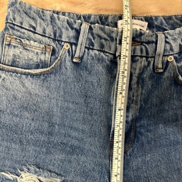 GOOD AMERICAN DISTRESSES STRAIGHT LEG JEAN - Picture 9 of 13